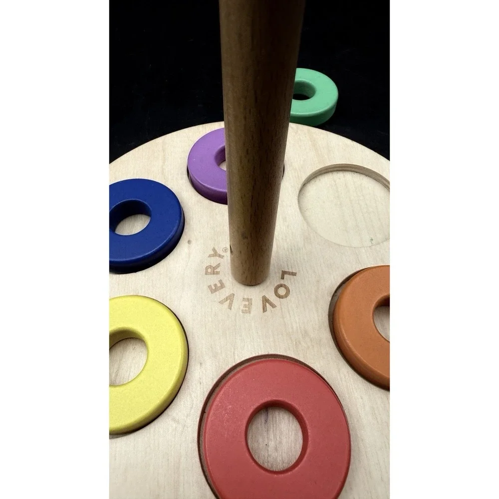 Lovevery Flexible Wooden Stacker Montessori Baby Toy 12-18M
